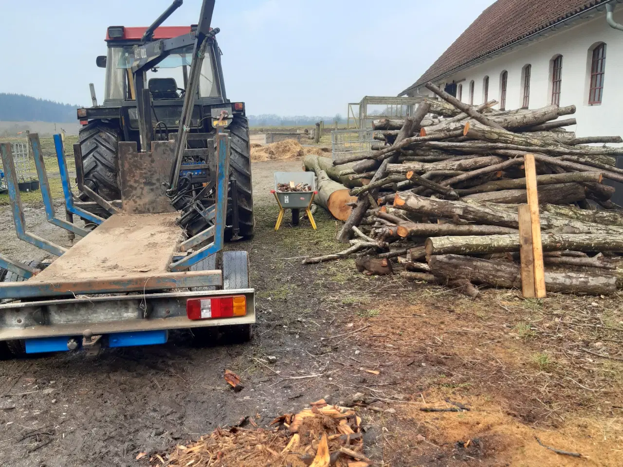 Billede 4 - Skovvogn m kran