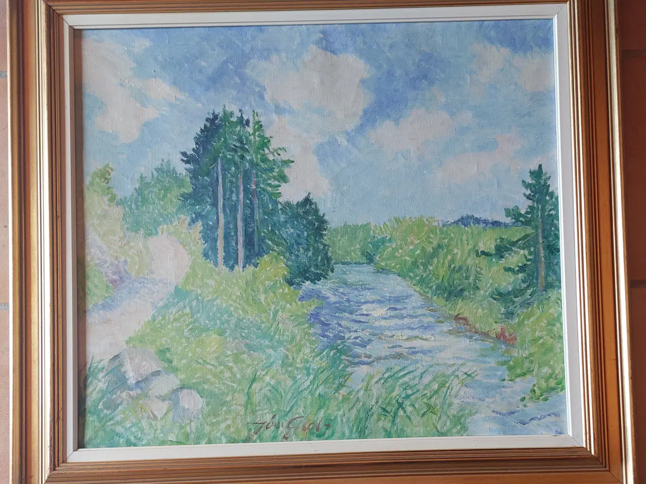 Billede 2 - JØRN GLOB - ( 1913 - 1988 ) - oliemaleri