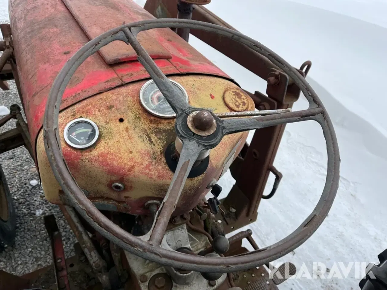 Billede 6 - Veterantraktor Massey Ferguson 35 med frontlæsser