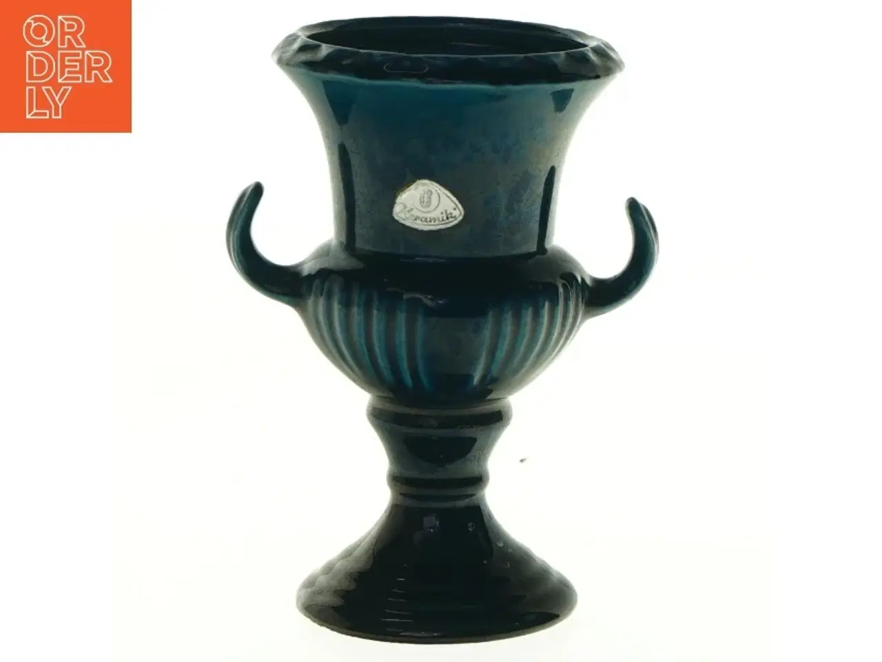 Billede 1 - Keramik urne vase fra ü-keramik (str. 15 x 9 cm)