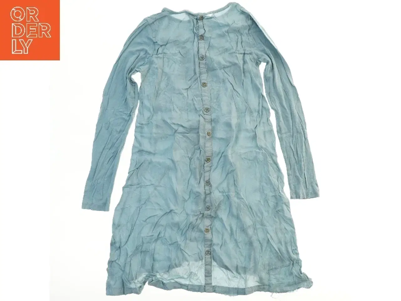 Billede 2 - Langærmet kjole med kunstnerisk mønster (str. 134)