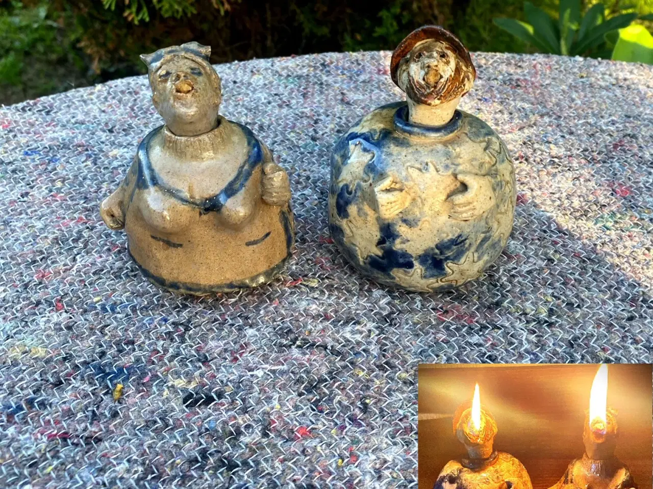 Billede 1 - * Lækkert keramikpar (måske Erik Engqvist) - som o