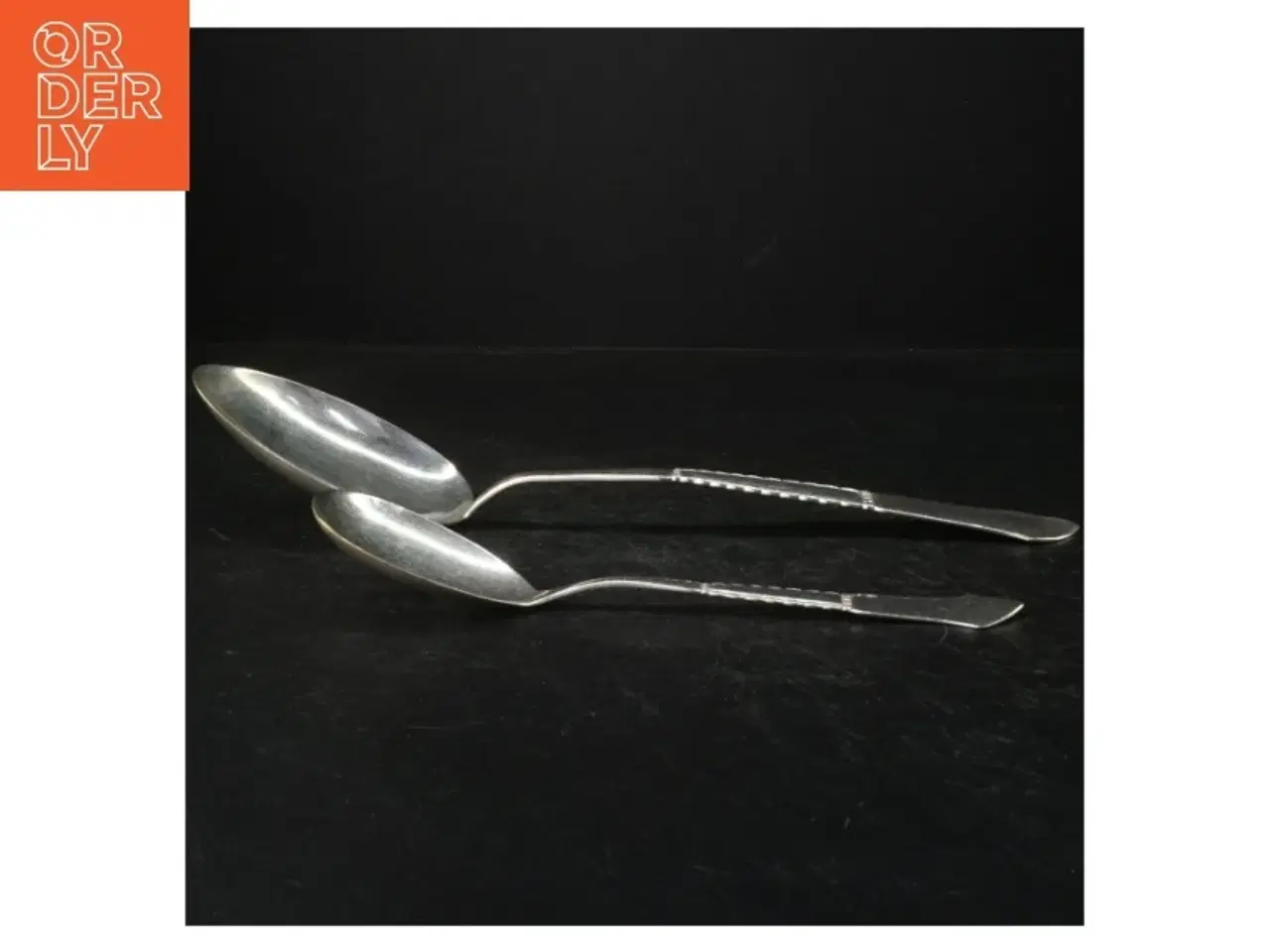 Billede 2 - Potageske og anden stor ske, Louise, 2-tårnet sølvplet (str. 25 cm. 37 cm)