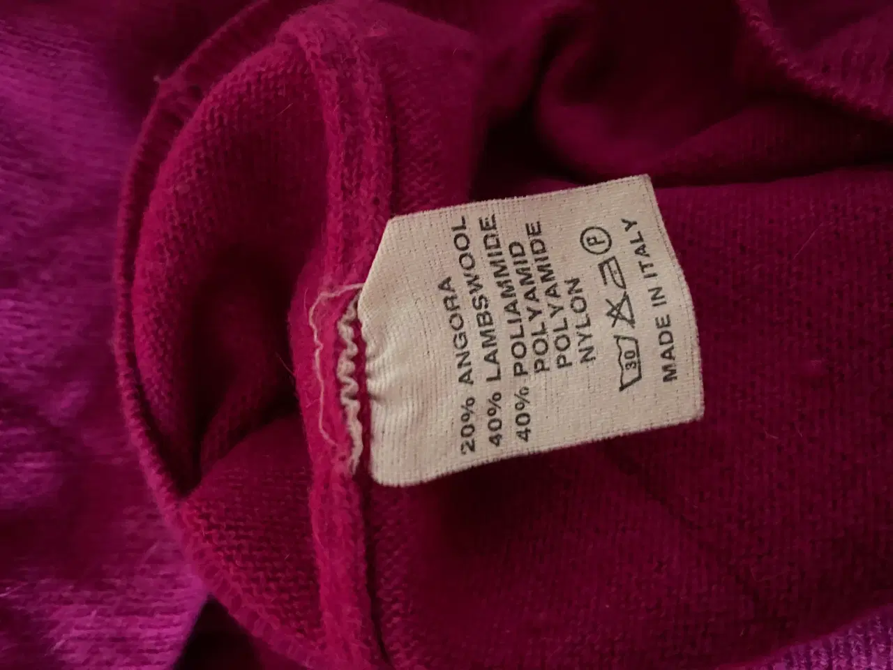 Billede 4 - Mørk pink angora/lambswool/polyamide sweater