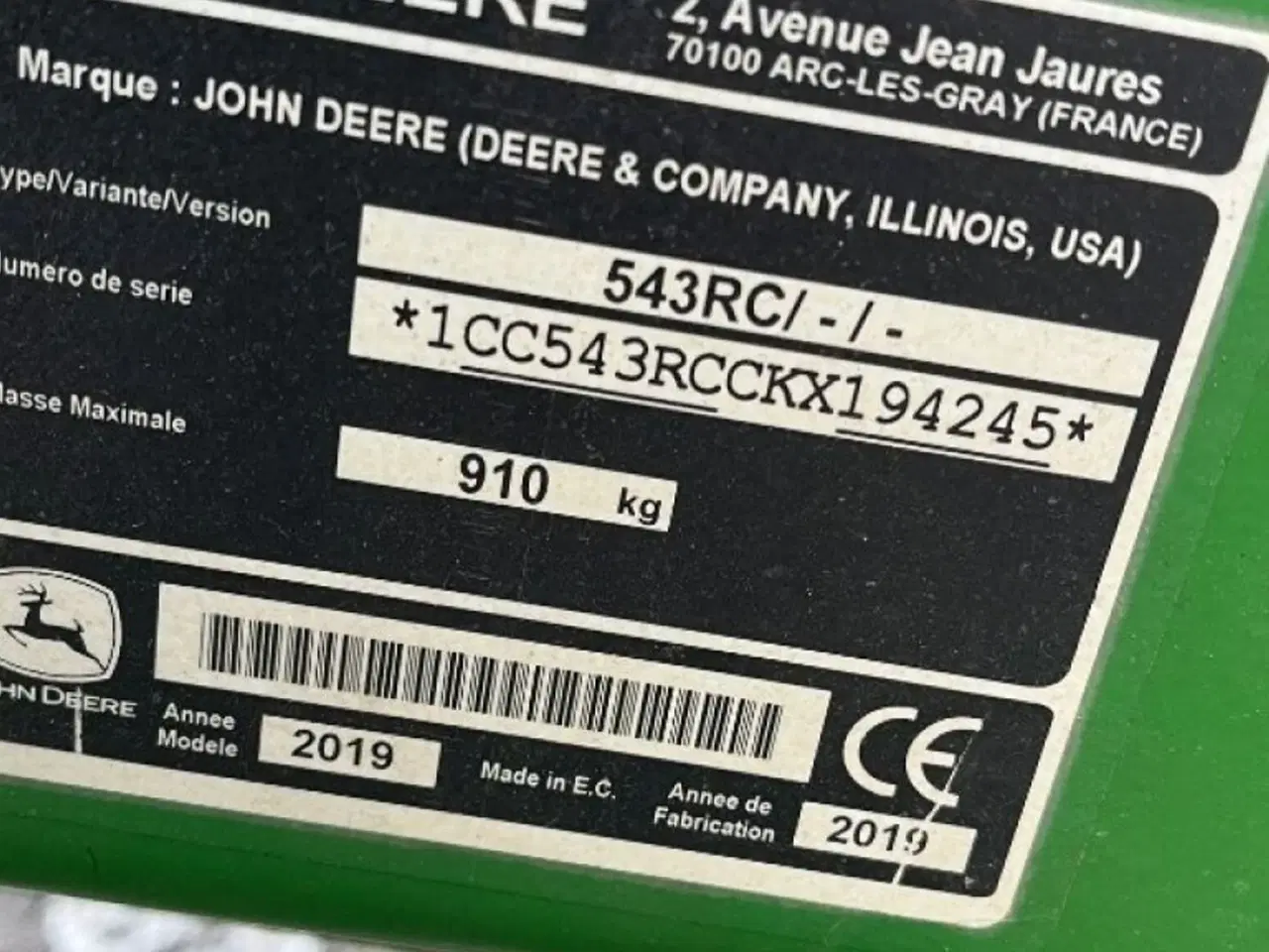 Billede 5 - John Deere 543 RC