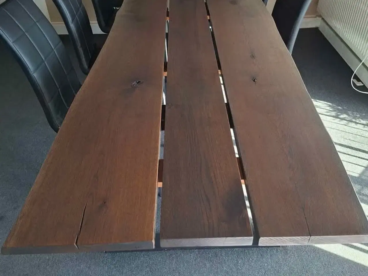 Billede 1 - Ægte massivt plankebord 300x80 cm og 74 i højden. 