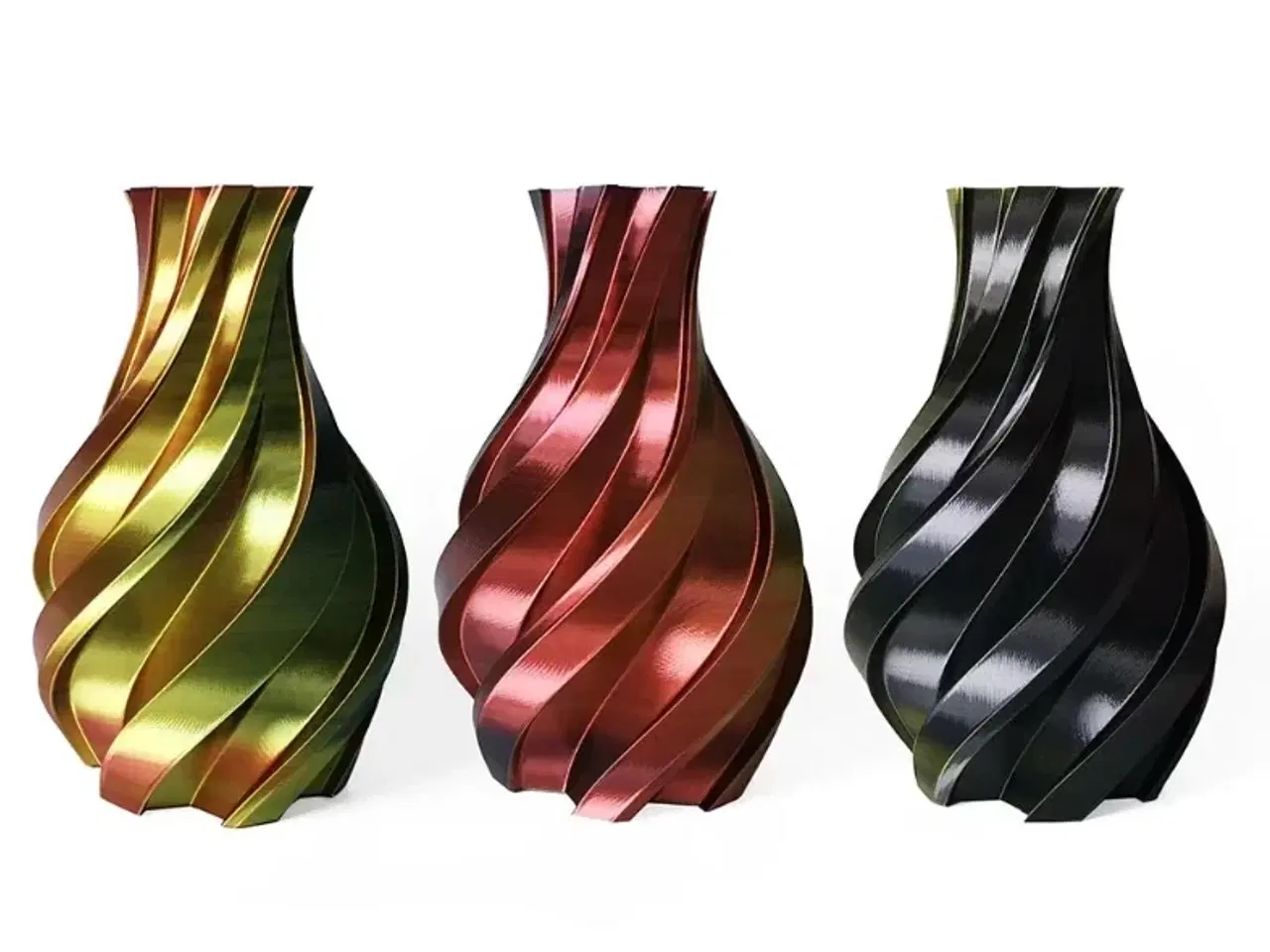 Billede 1 - Gold, Red and Black - 3DE Premium - Silky PLA - 1.75mm