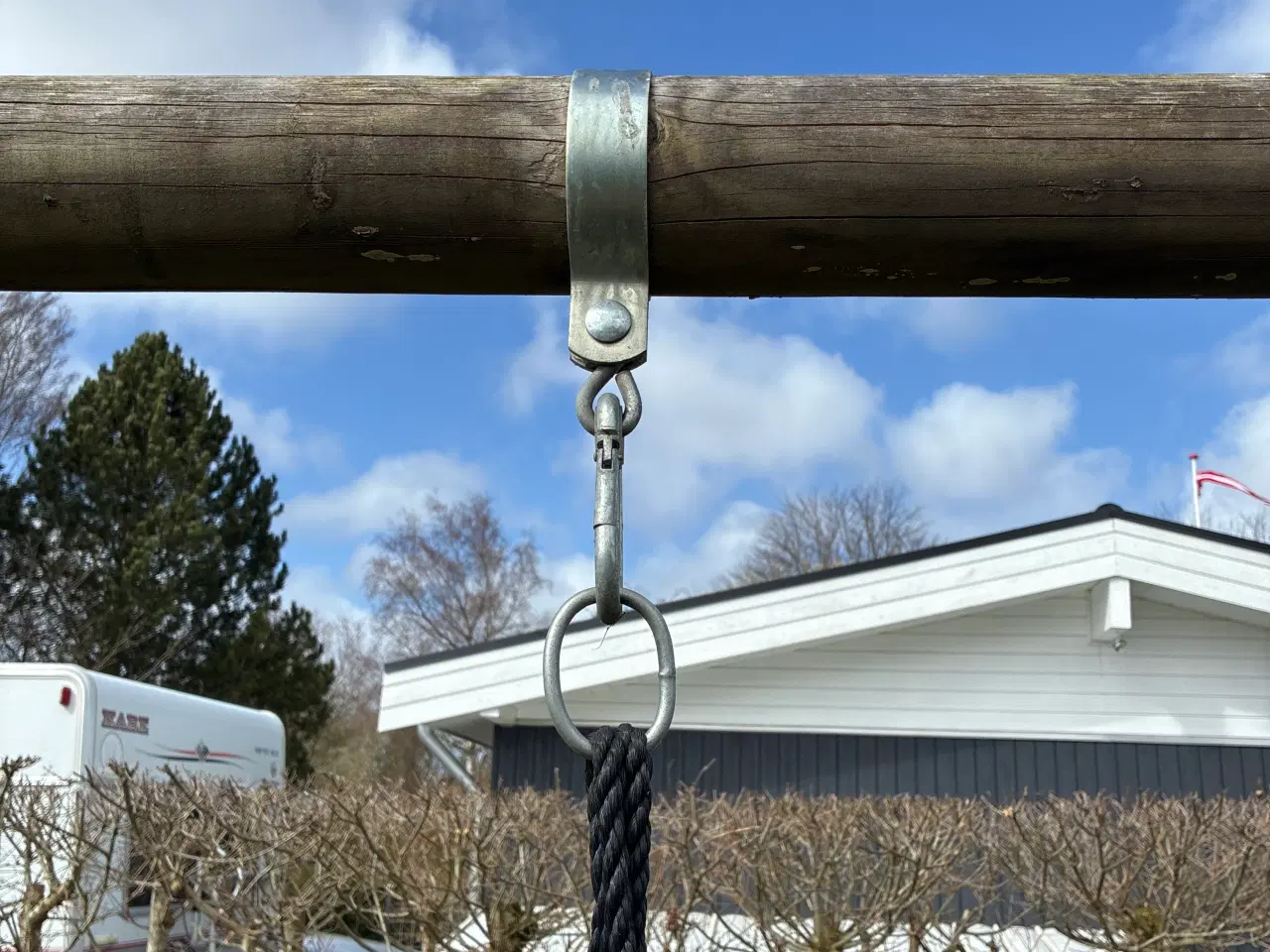 Billede 3 - Gyngestativ  med redegynge og Fundamentet 