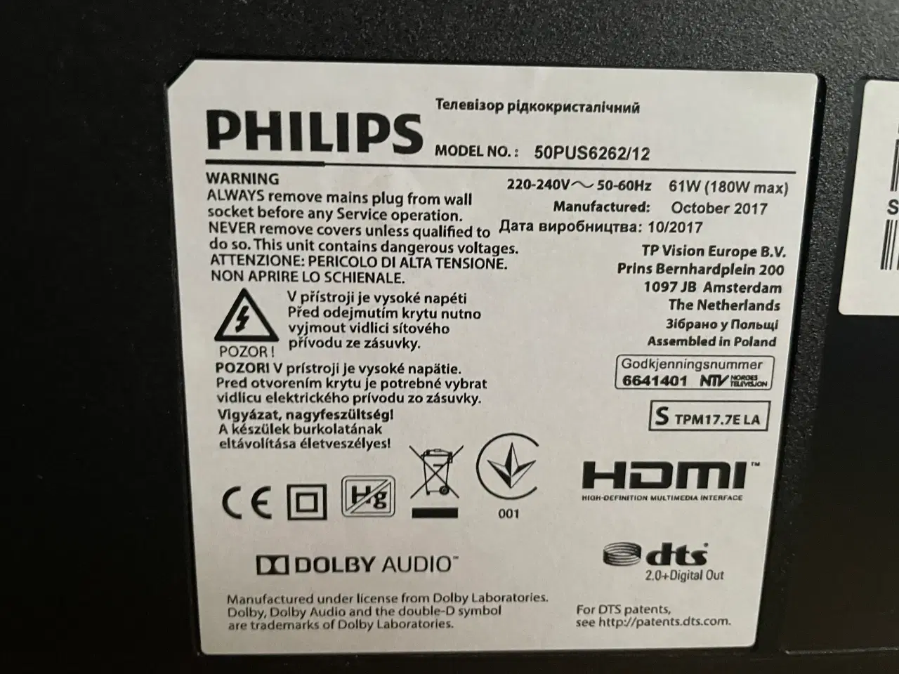 Billede 3 - Philips 50PUS6262 HD LED TV