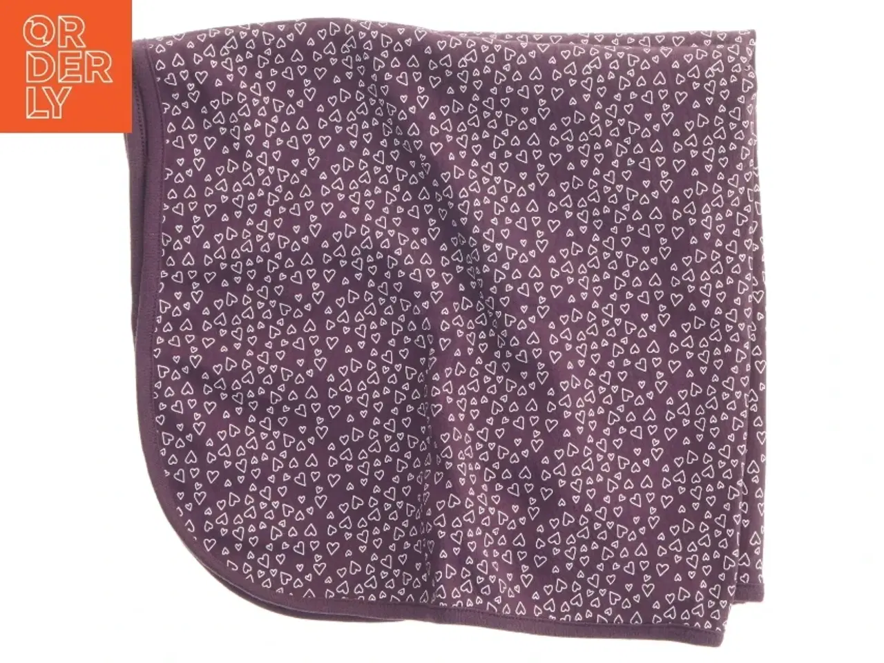 Billede 1 - Lilla baby tæppe med hjerter (str. 65x65 cm)