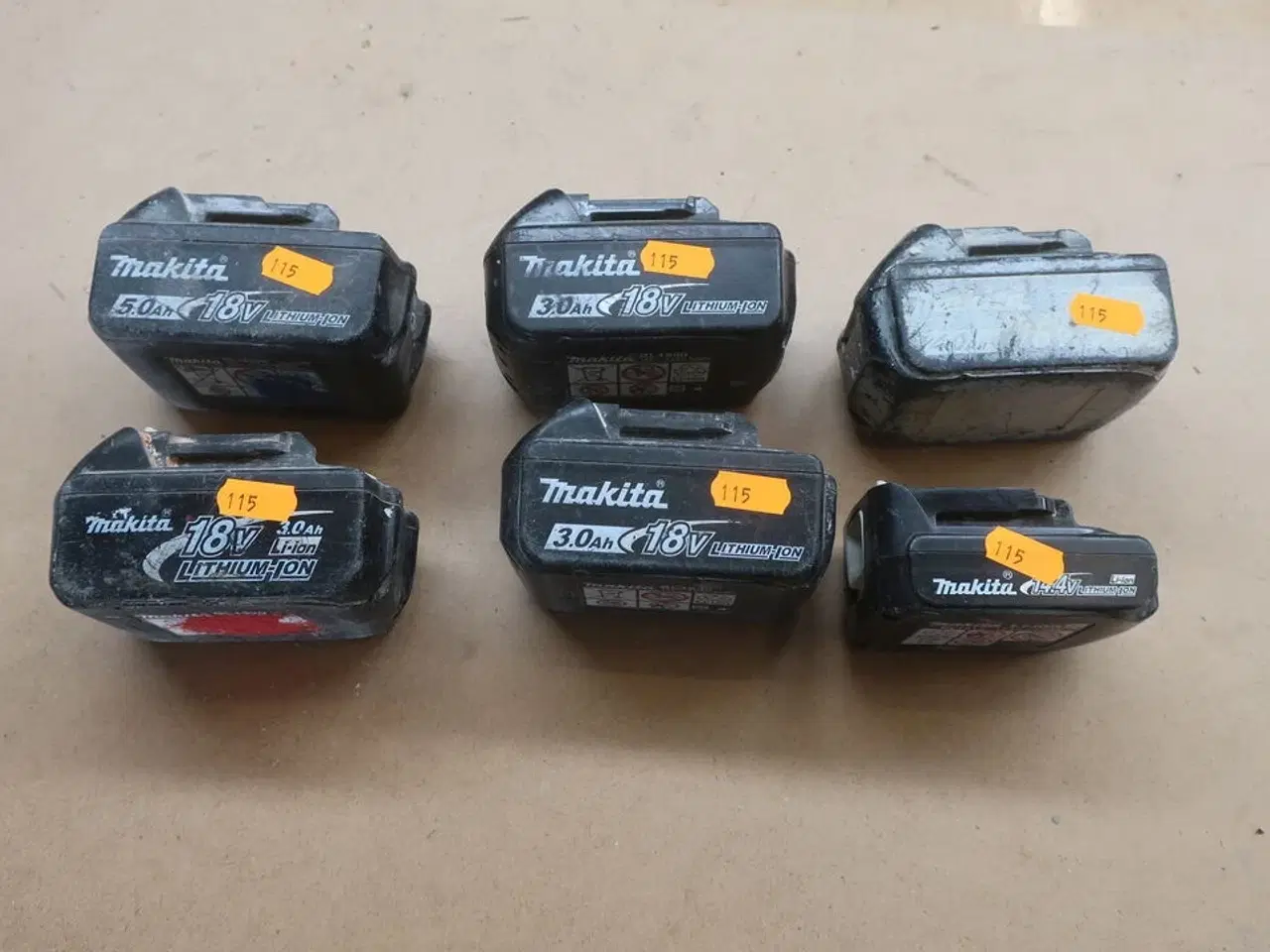 Billede 1 - 6 stk. batterier MAKITA