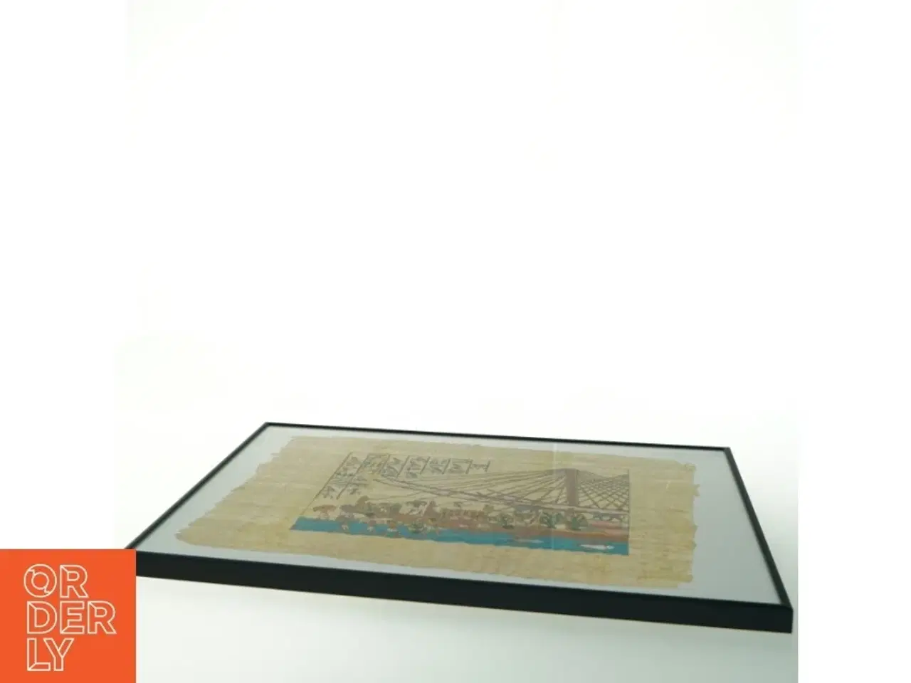 Billede 3 - Inrammet egyptisk maleri (str. 40x30 cm)
