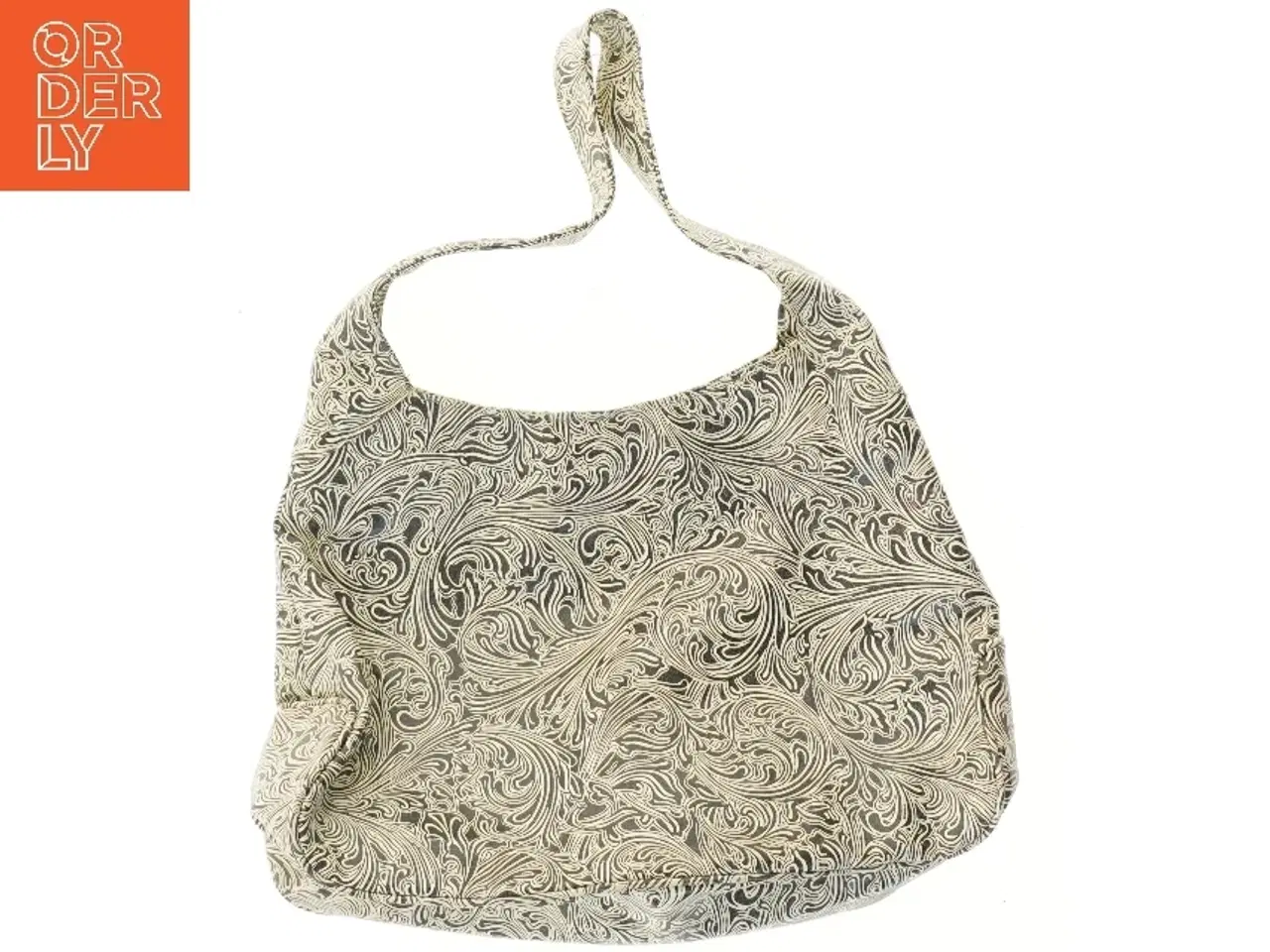 Billede 1 - Stof håndtaske med mønster (str. 38x26 cm)
