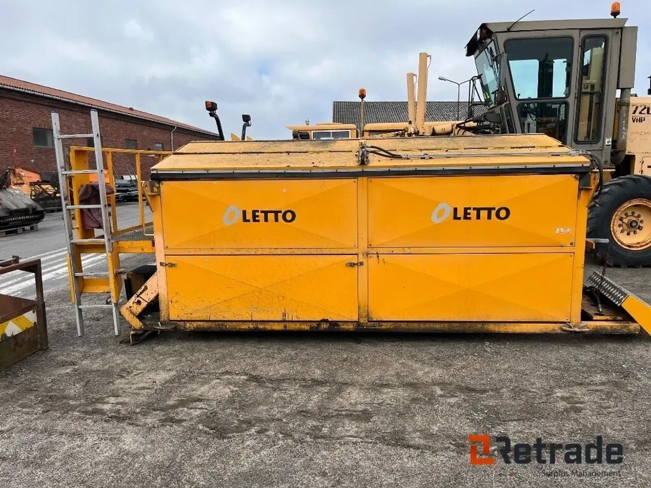 Billede 4 - - - - Oletto asfaltcontainer model AF75 Hydraulisk lågeåbning.