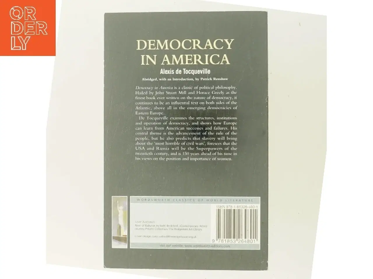 Billede 3 - Democracy in America af Alexis de Tocqueville (Bog)