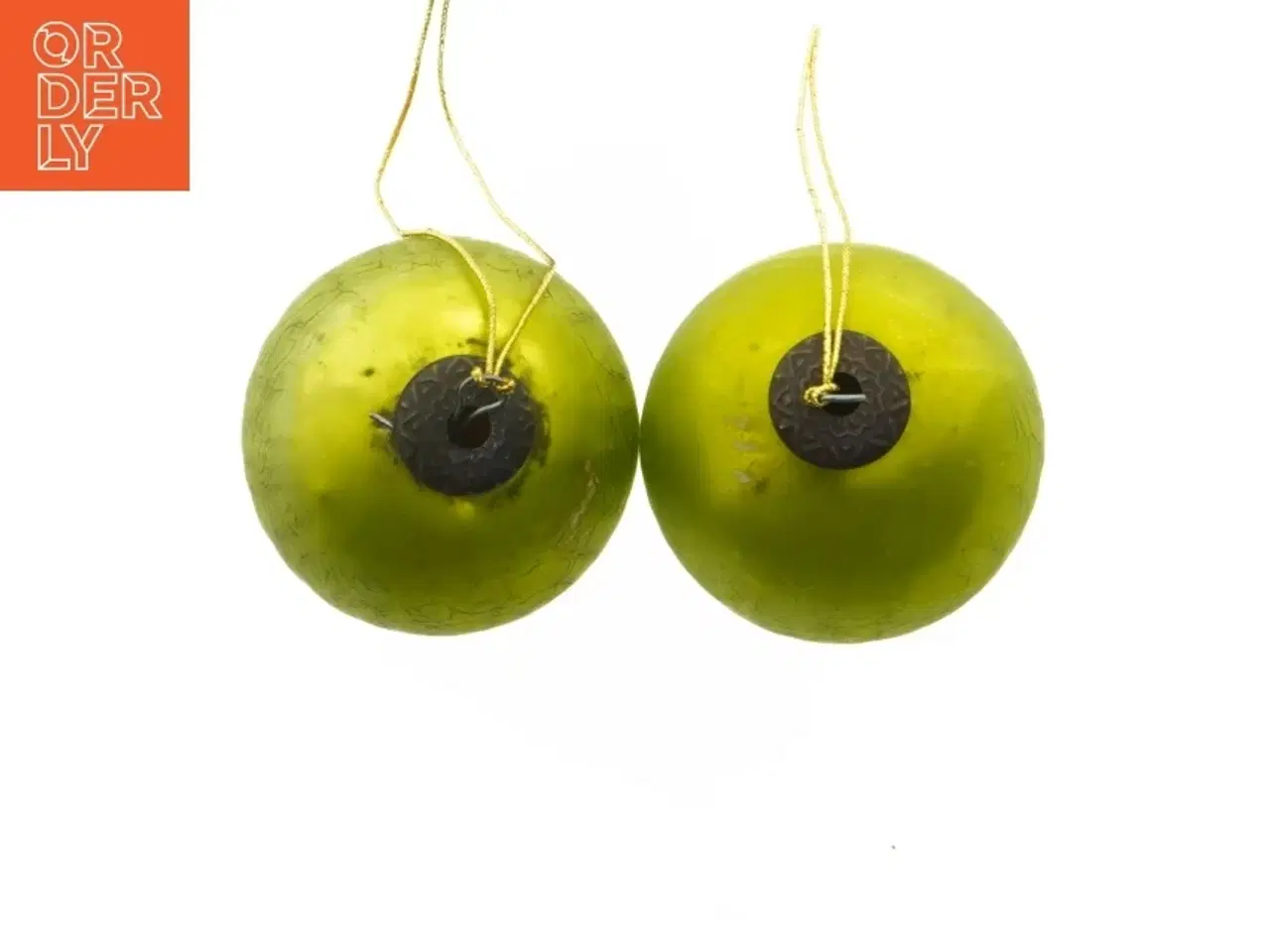 Billede 2 - Grønne glaskugler (str. Ø 10,5 cm)