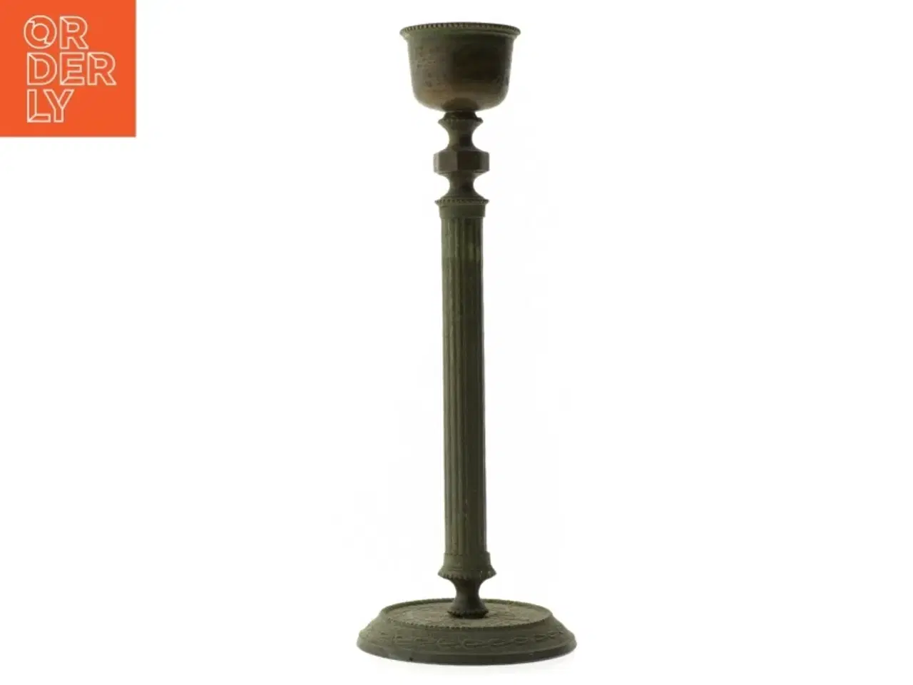 Billede 1 - Antik lysestage (str. 27,5 cm)