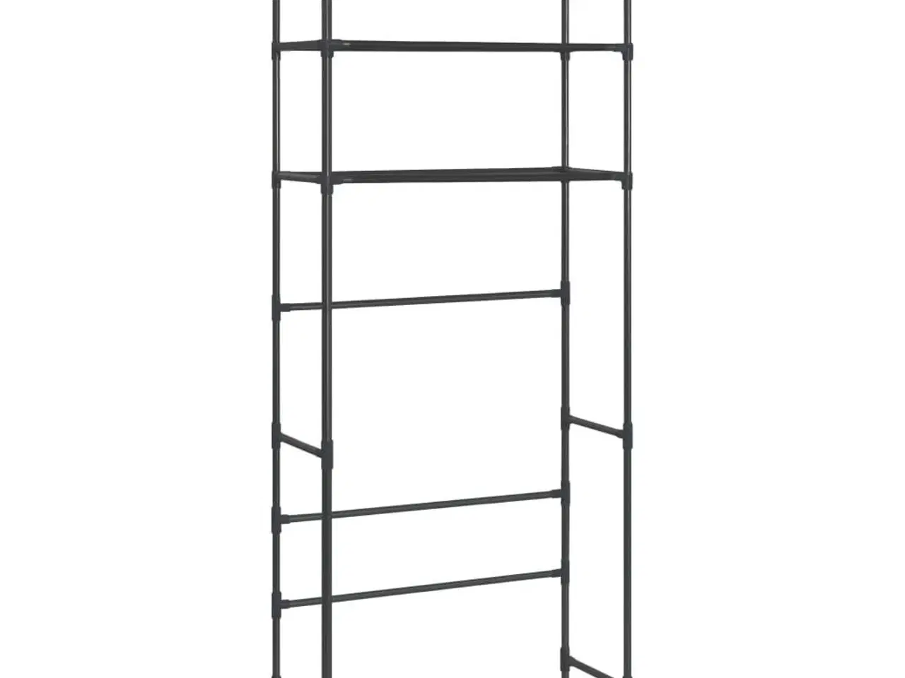 Billede 5 - Opbevaringsstativ med 3 hylder 69x28x169 sort