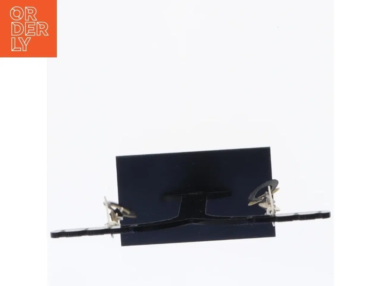 Billede 2 - Øreringe med oval vedhæng (str. 7 x 1 cm)