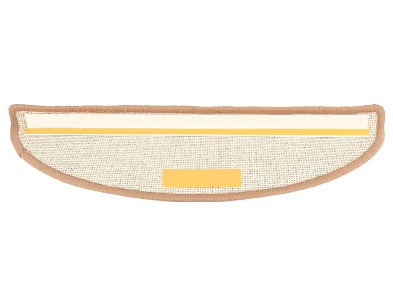 Billede 6 - Trappemåtter 15 stk. 56x17x3 cm lysebrune halvrunde