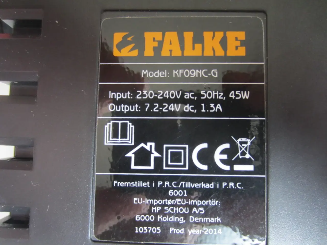 Billede 3 - FALKE KF09NC-G 7,2 - 24 V oplader til FALKE