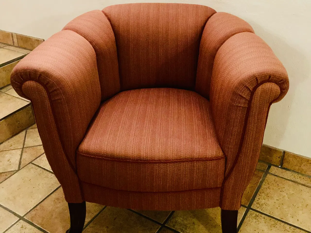 Billede 5 - RESERVERET Velholdt vintage / lænestol. Dansk sned