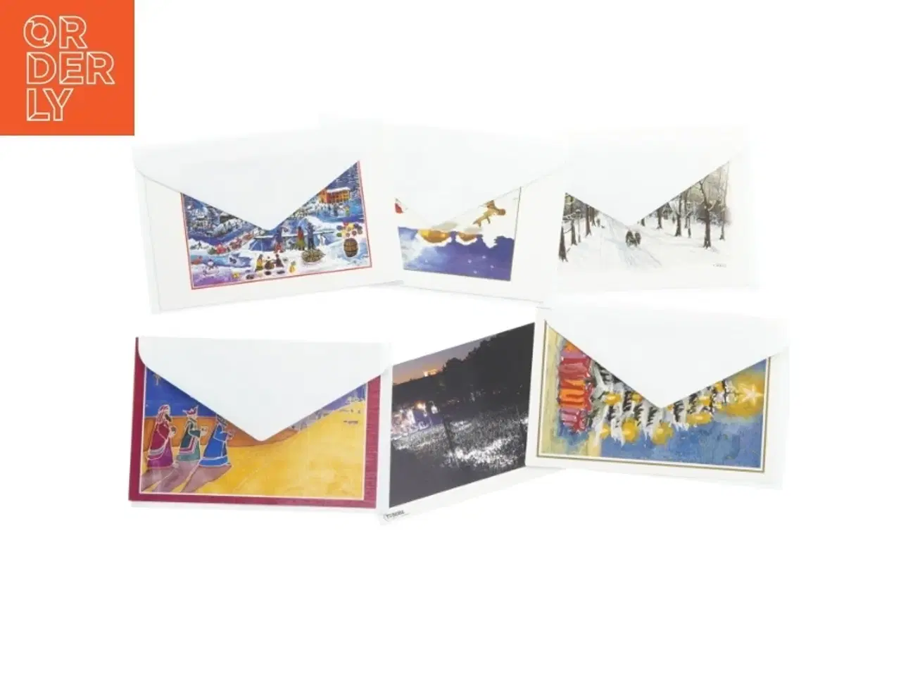 Billede 1 - Julekort med kuverter (str. 6 styk)