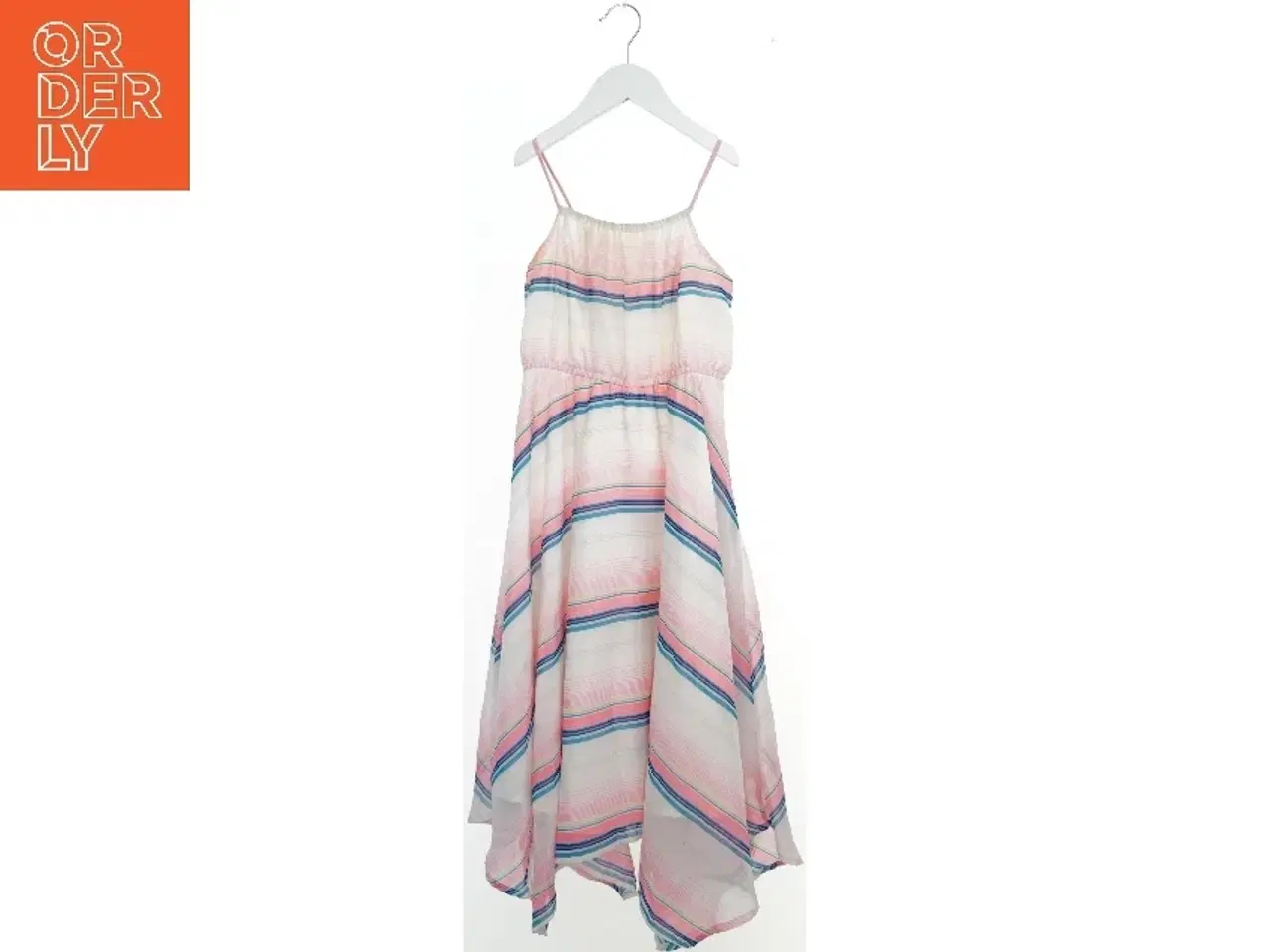 Billede 1 - Sommerkjole med farvet stribemønster fra H&M (str. 128)