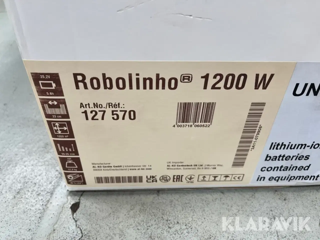 Billede 3 - Robotplæneklipper Alko Robolinho 1200 W