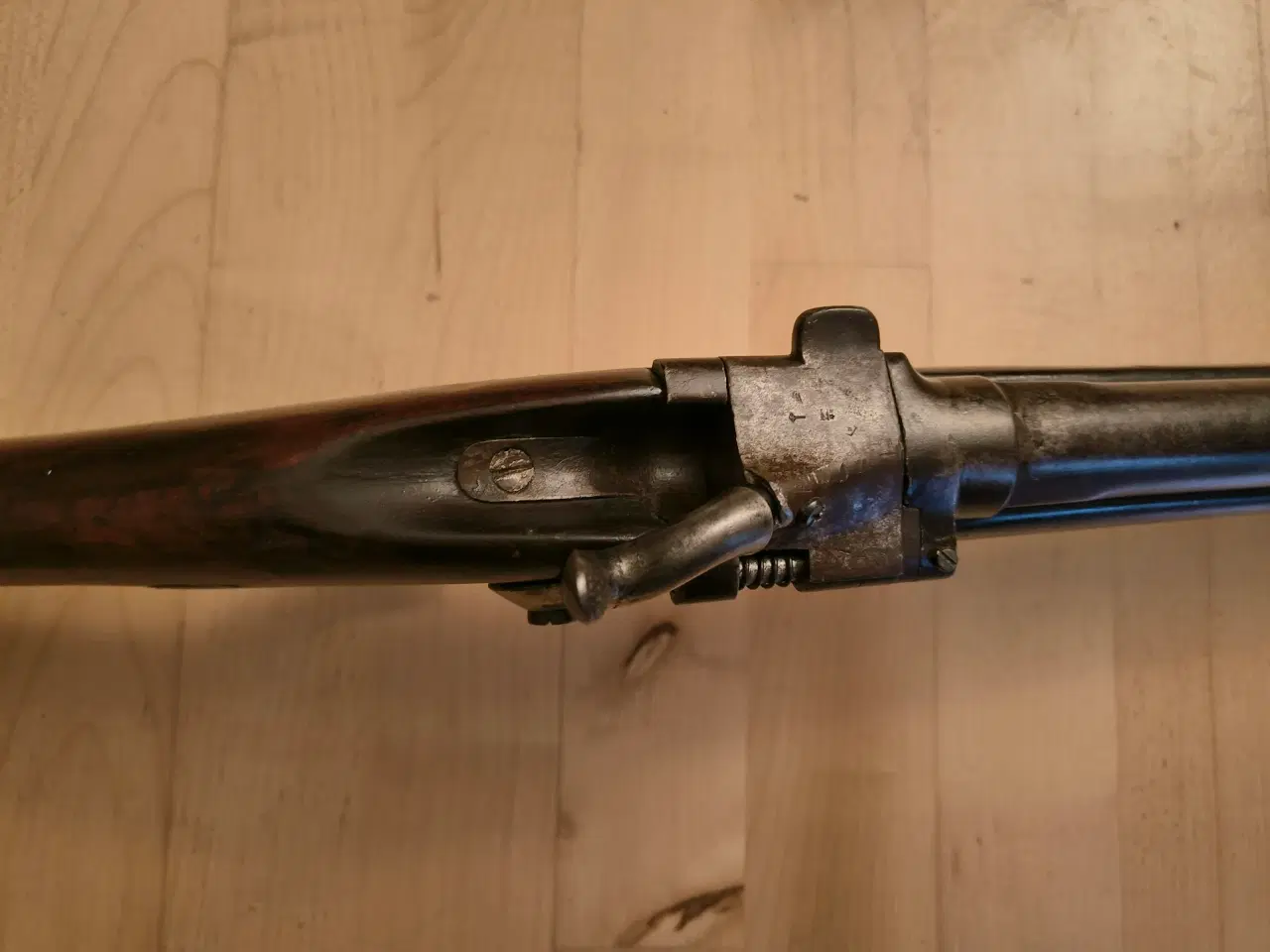 Billede 2 - Gammel musket konverteret til kaliber 12. baglader