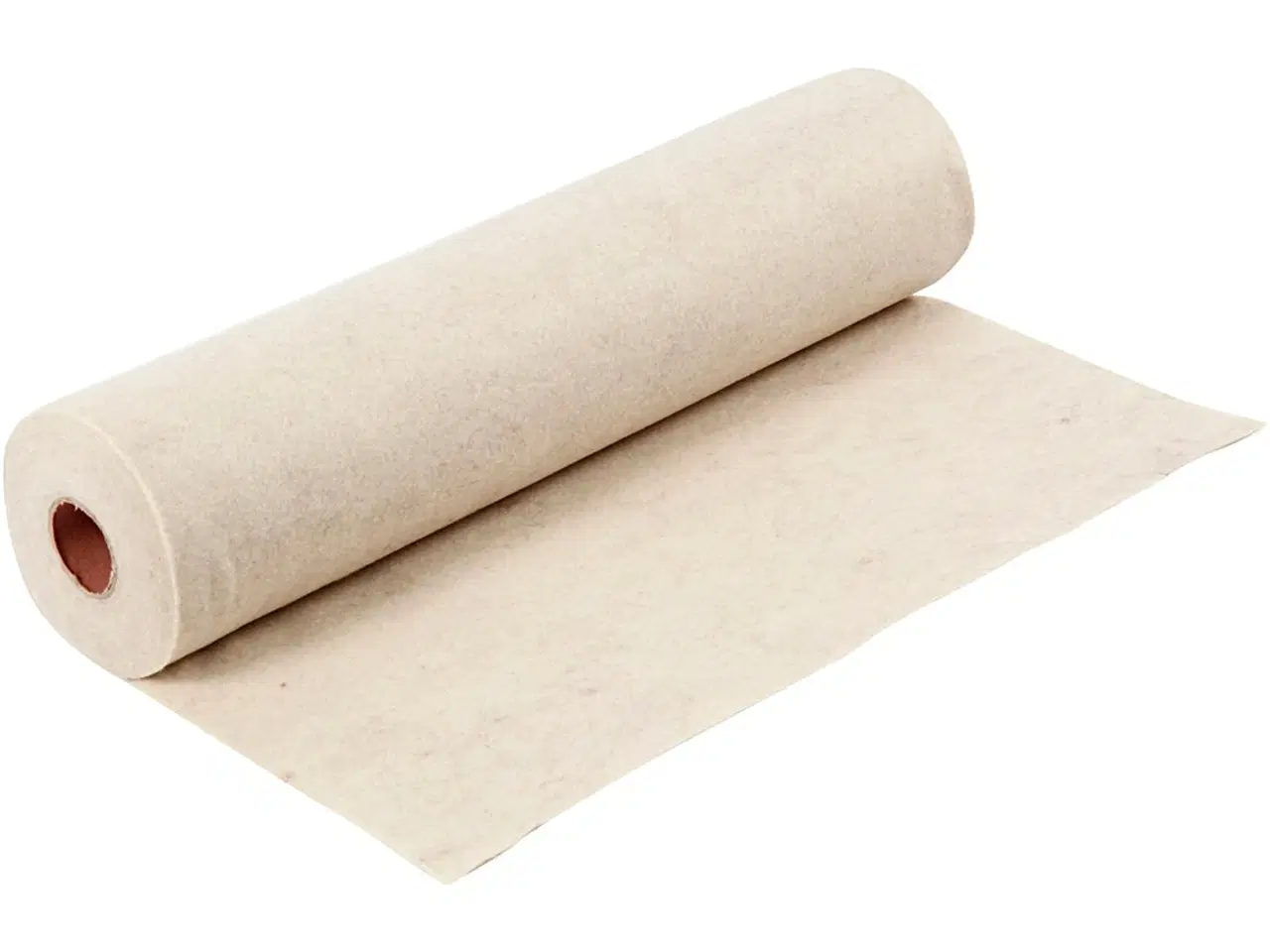 Billede 1 - Råhvid Hobbyfilt 1,5 mm - 5 m Rulle til Kreative Projekter