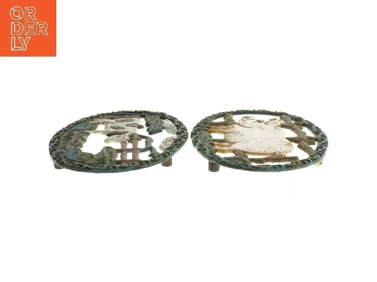 Billede 2 - Retro bordskånere med dyremotiver (str. 23,5x16 cm)