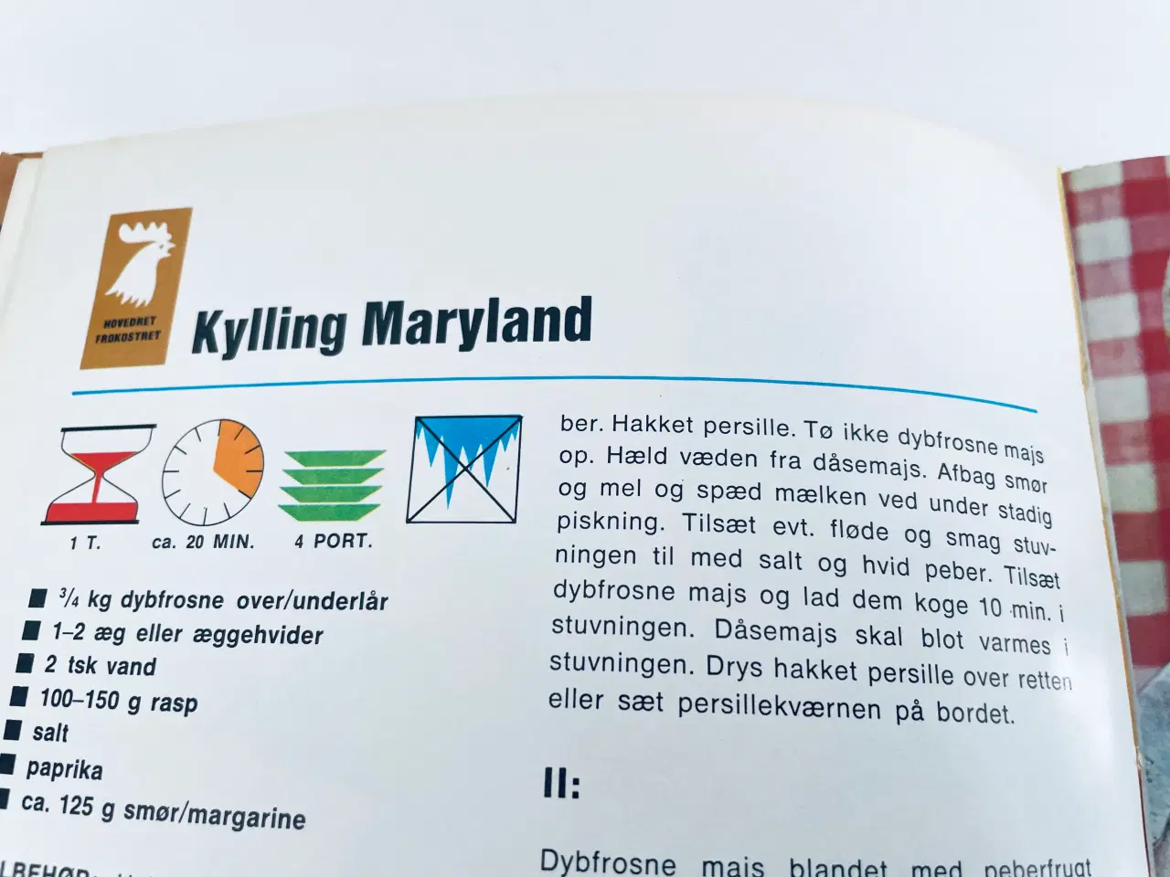 Billede 3 - Lotte Haveman vintage kogebog kylling 