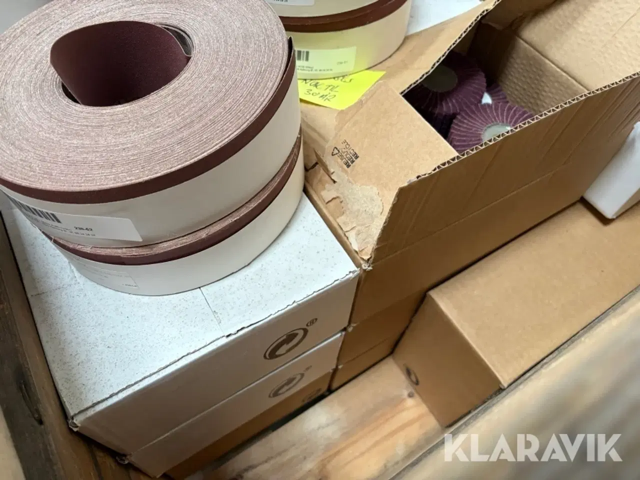 Billede 3 - Lot - slibebånd / smergellærreder og slibevifter - 1 palle