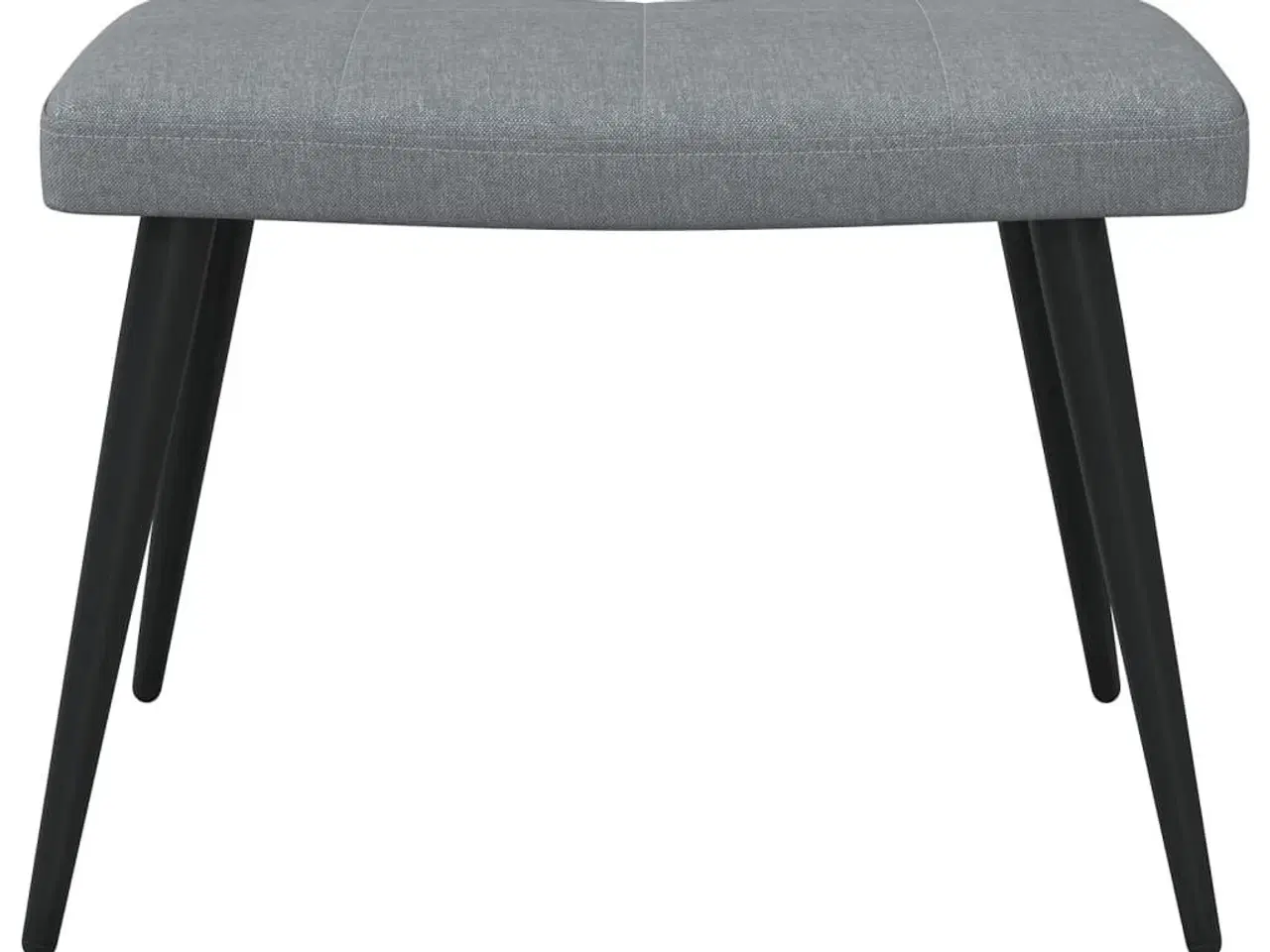 Billede 8 - Lænestol med skammel stof lysegrå