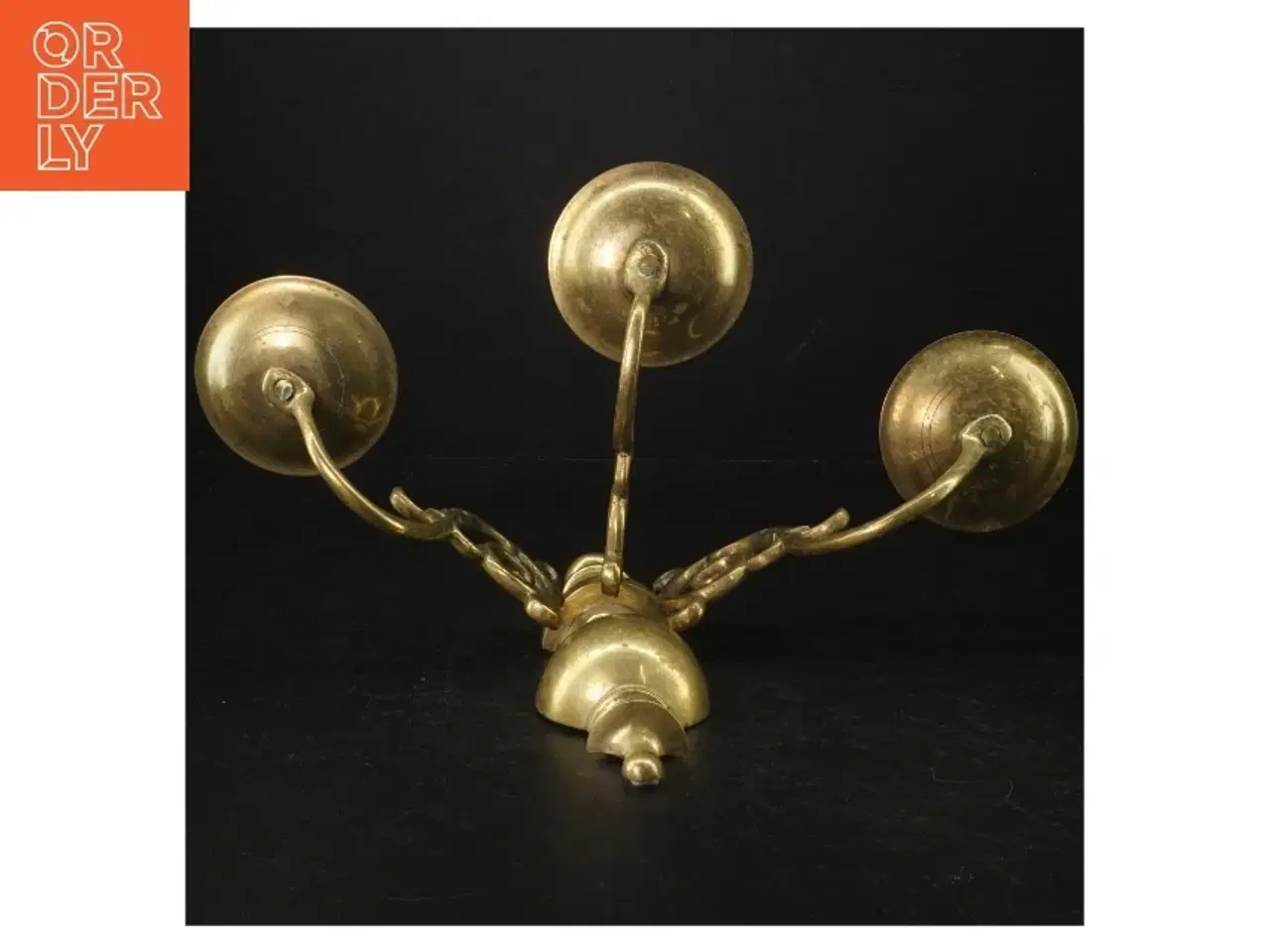 Billede 3 - Messing væg-lysestage (str. H. 24 cm)