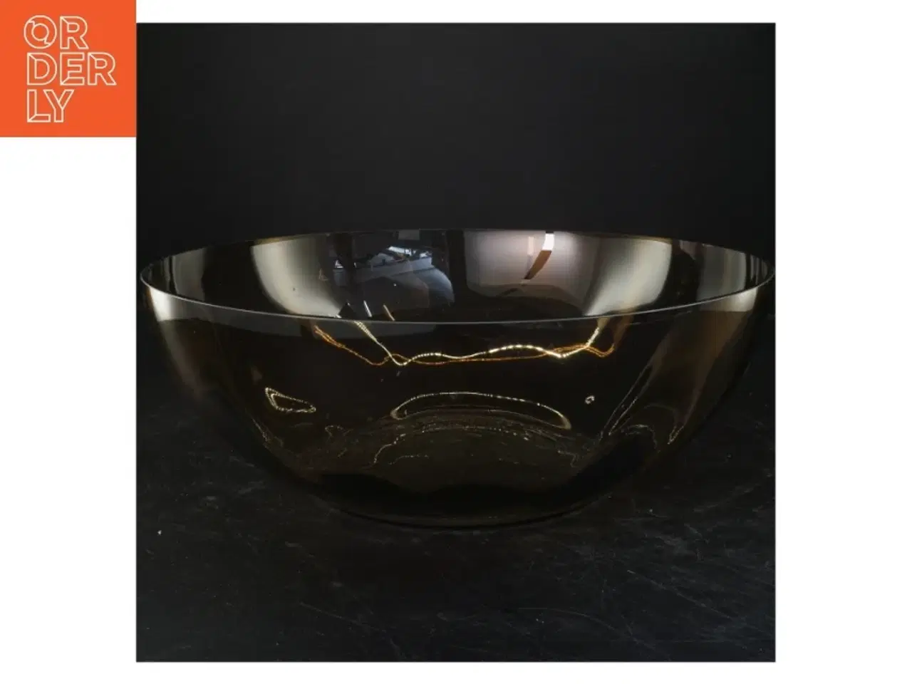 Billede 1 - Stor glasskål (str. 13x34 cm)