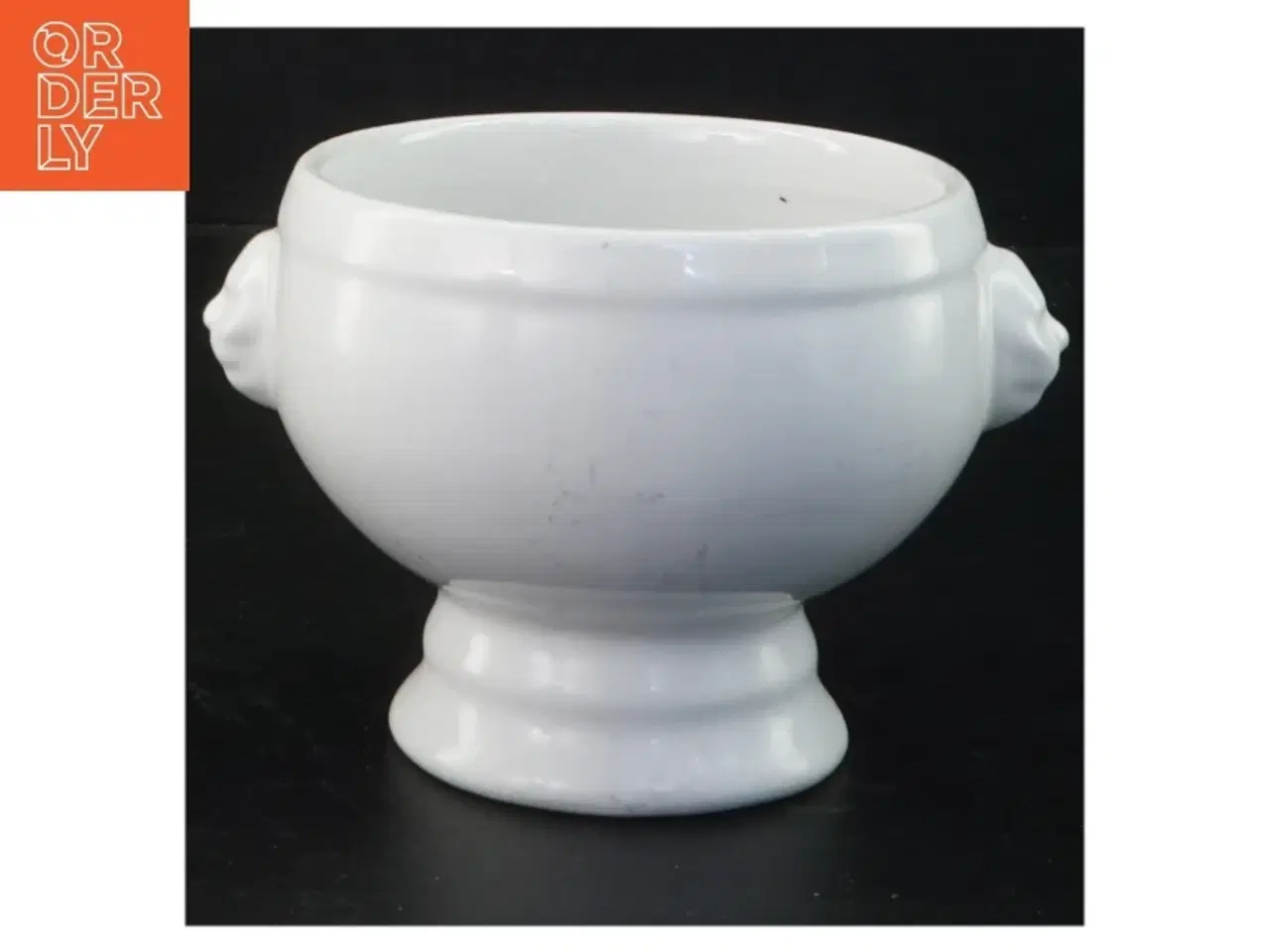 Billede 1 - Hvid porcelænsskål (str. 9 x 14 x 12 cm)