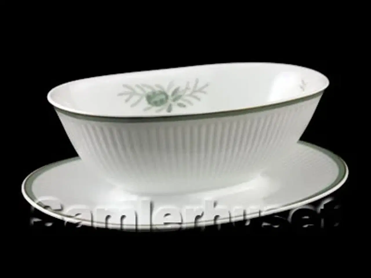 Billede 1 - Grøn Melodi Sauceskål 22x8½ cm.