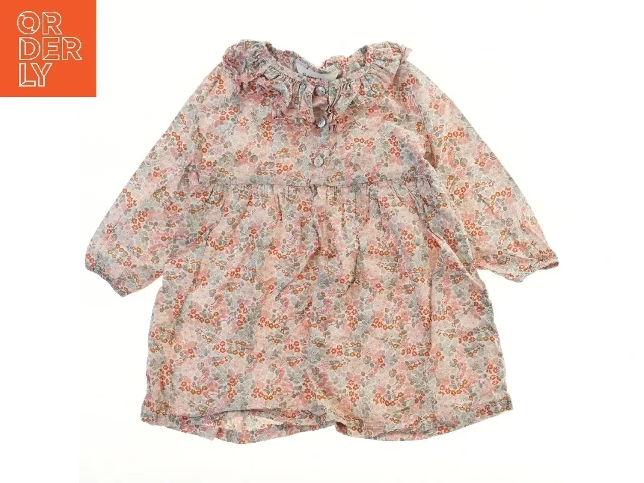 Billede 1 - Floral Kjole med Flæser fra H&M (str. 98)