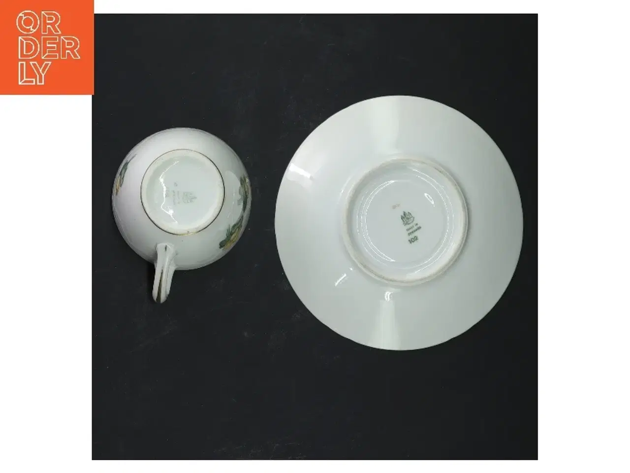 Billede 2 - Erantis, 4 par kaffekopper med underkopper og underkopper sæt fra B&G (str. Ø 14 cm)