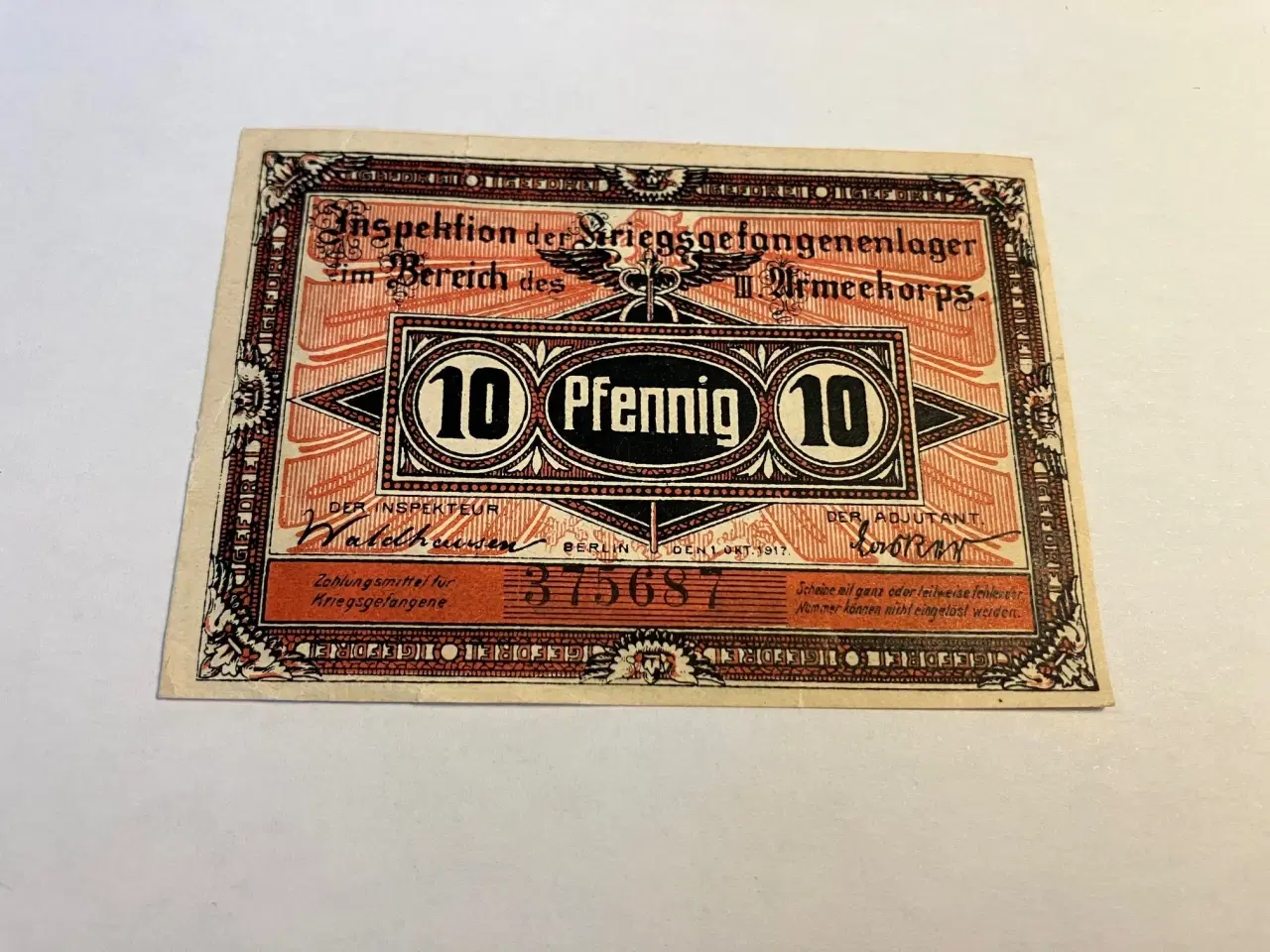 Billede 1 - 10 Pfennig Berlin 1917