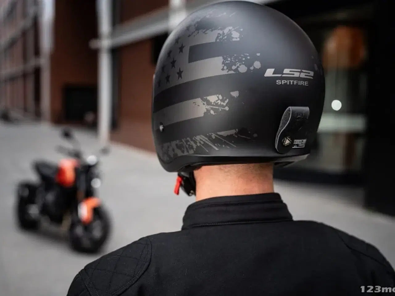 Billede 6 - LS2 Spitfire Black Flag
