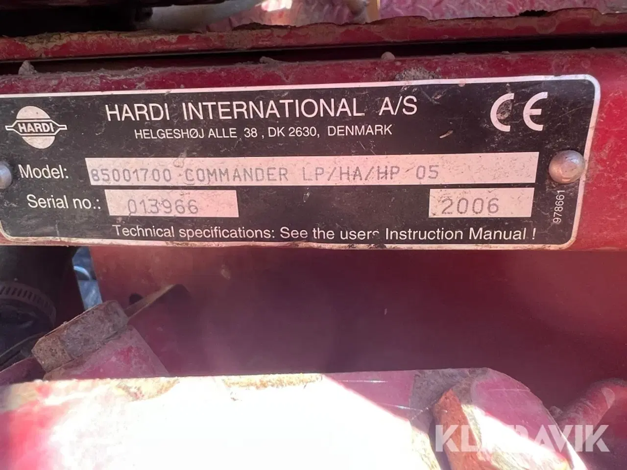 Billede 5 - Marksprøjte Hardi Commander 4400