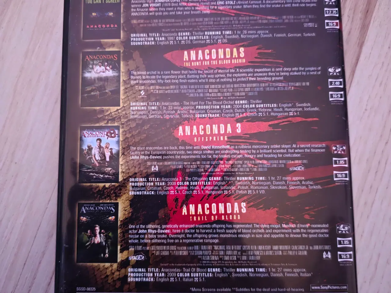 Billede 2 - Anaconda boks sæt dvd