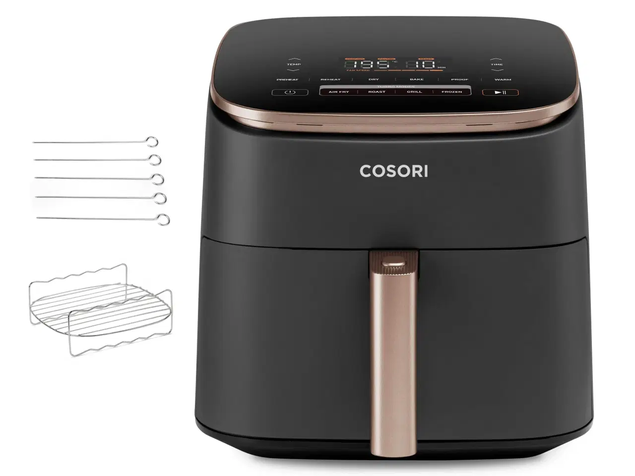 Billede 1 - Airfryer Cosori Turbo Blaze Chef Edition 6 l – sort/rosaguld