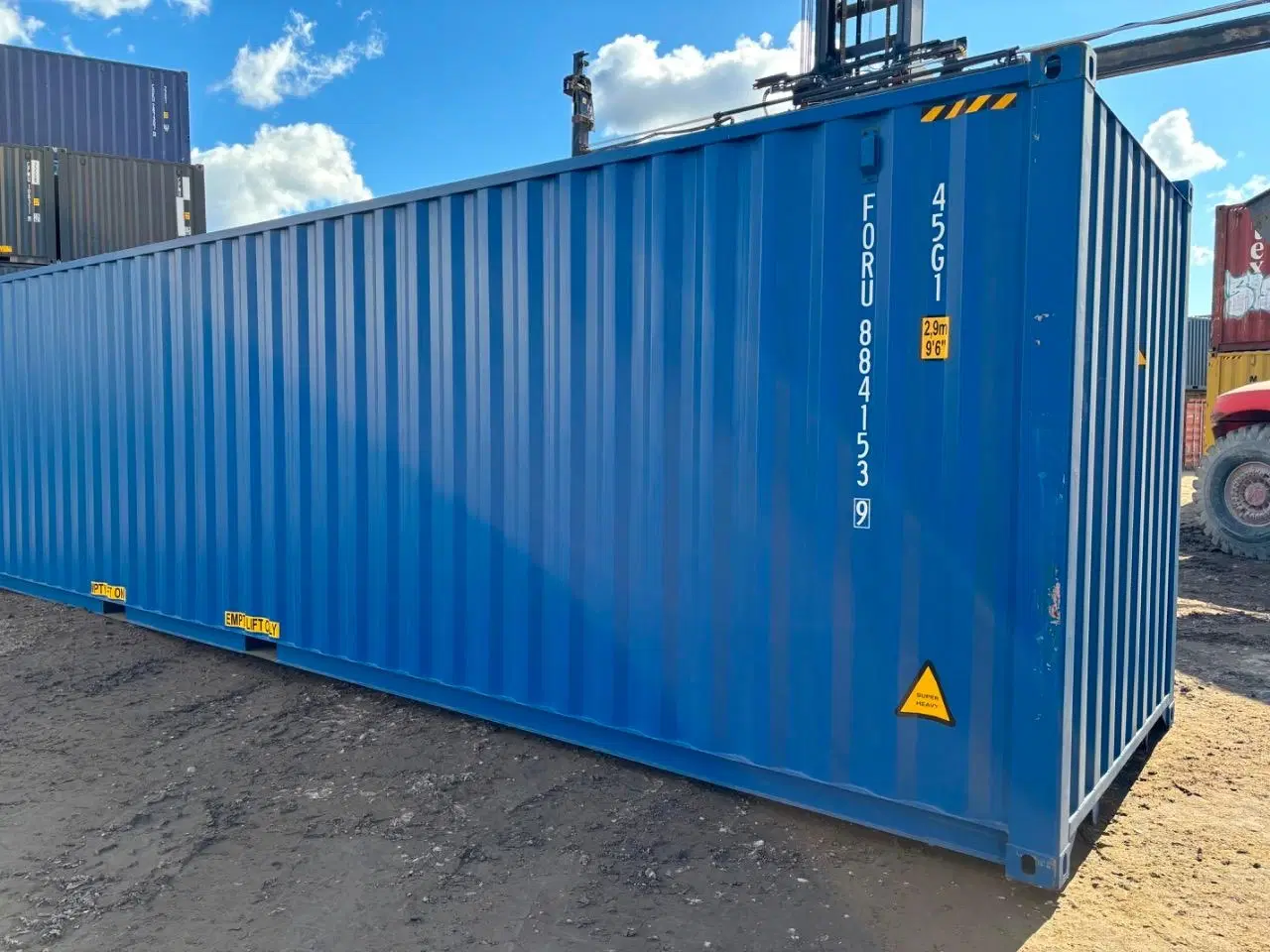 Billede 2 - Står i Hvidovre NY 40 fods HC Container i Blå Ral: