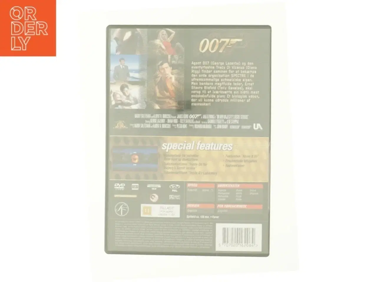 Billede 2 - Agent 007 - on Her Majesty&#39;s Secret Serv fra DVD