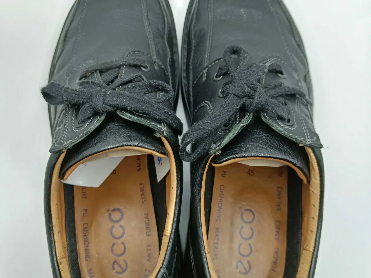 Billede 8 - Ecco sort læder sko 45str