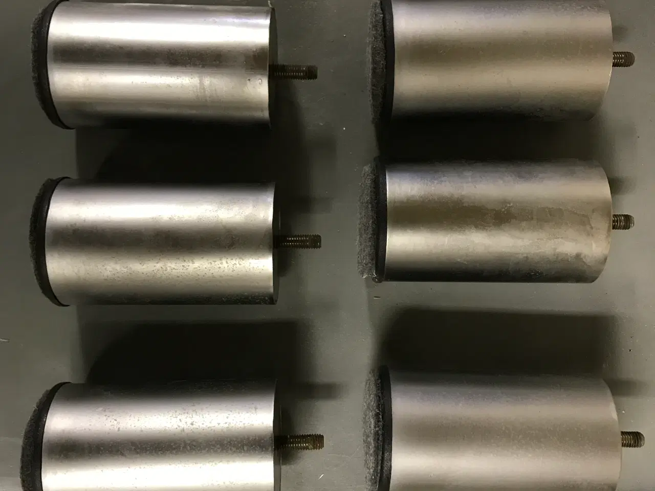 Billede 1 - Møbelben i børstet aluminium